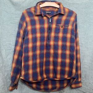 Toad&Co flannel quarter zip